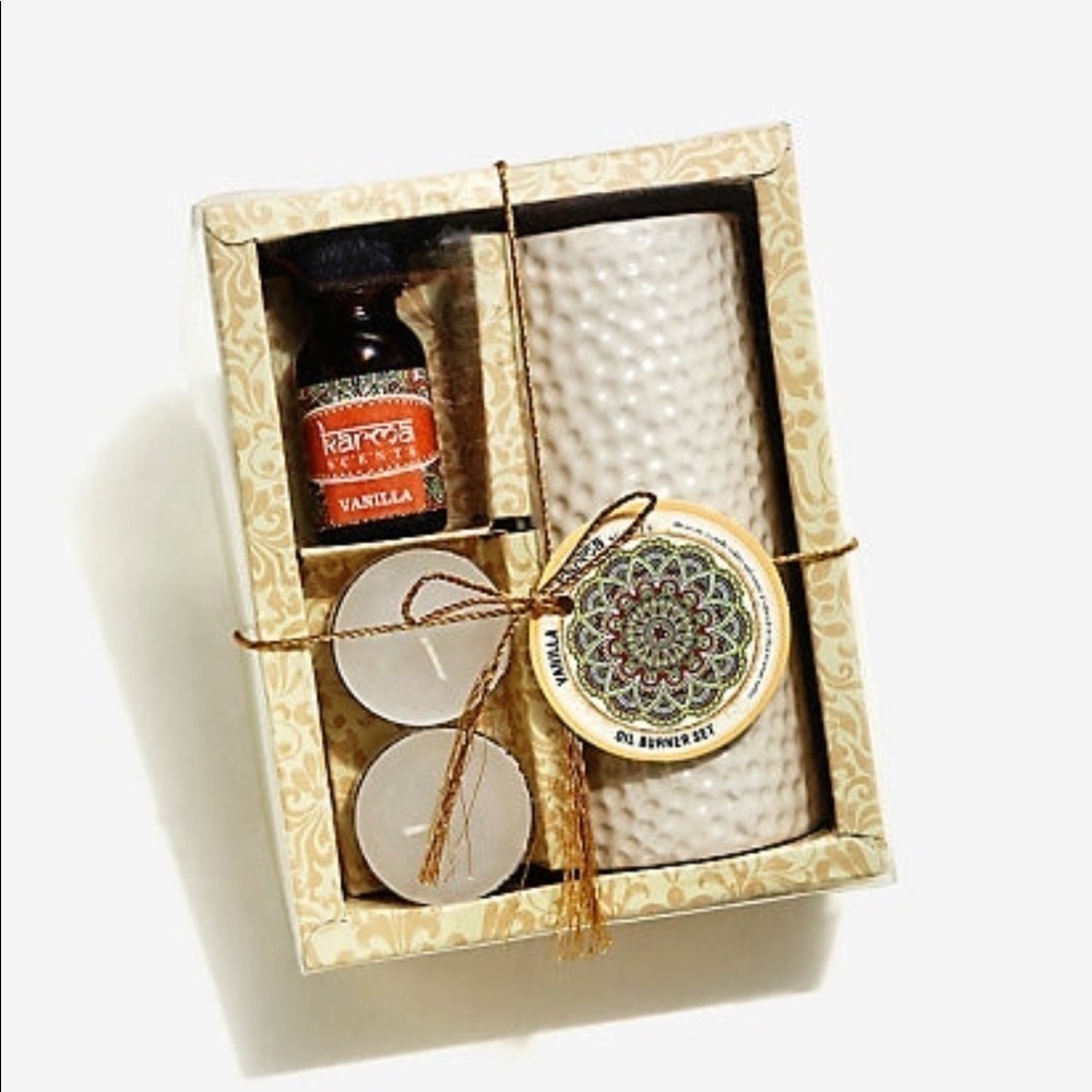Karma Sandalwood Oil Burner Gift Set Vanilla Scent